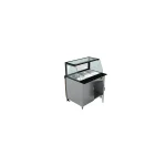 Bain-Marie Theke / Heiße Theke / 109 cm - Holzfront / für 3 x GN 1/1 – Bild 2