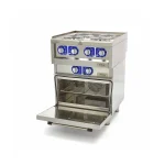 Commercial Klasse Gastro Kochplatte - Elektrisch - 600 x 600 mm tief - 4 Brenner - mit Ofen - 10000 Watt – Bild 5