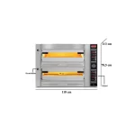 Elektro Pizzaofen / 4+4 34 cm / Digital / PZ 7575 DE/D – Bild 3