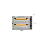 Elektro Pizzaofen / 6+6 34 cm / Breit / Digital – Bild 2