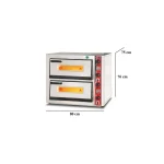 Elektro Pizzaofen Classic / 4+4x25 cm mit Thermometer / PO/5252 DE/T – Bild 2