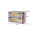 Elektro Pizzaofen Classic / 9+9x30 cm mit Thermometer / Breit / PO/9292 DE/T – Bild 3