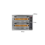 Elektro Pizzaofen mit Haube / 4+4x34 cm / PO/7070 DE – Bild 2