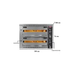 Elektro Pizzaofen mit Haube / 4+4x34 cm / PO/7070 DE – Bild 3