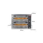 Elektro Pizzaofen mit Haube / 6+6x34 cm / Tief / PO / 70105 DE – Bild 3