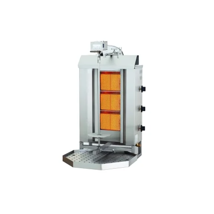 Gas Döner Grill - Gyros Grill Gas - Motorposition Oben - 3 Heizzonen