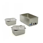 Gastro Bain Marie - mit Wasserhahn- inkl. 2 x 1/2 GN Set - Elektrisch – Bild 5
