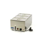 Gastro Bain Marie - mit Wasserhahn - inkl. 3 x 1/3 GN Set - Elektrisch
