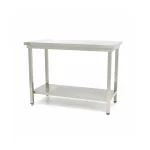 Gastro Edelstahltisch - 100 x 70 cm - Einstellbare Höhe – Bild 2