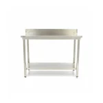 Gastro Edelstahltisch - 180 x 70 cm - Einstellbare Höhe - mit Backsplash