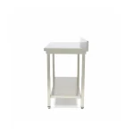 Gastro Edelstahltisch - 180 x 70 cm - Einstellbare Höhe - mit Backsplash – Bild 3