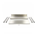 Gastro Edelstahltisch - 200 x 70 cm - Einstellbare Höhe - mit Backsplash – Bild 5