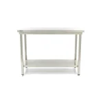 Gastro Edelstahltisch - 80 x 60 cm - Einstellbare Höhe - mit Lagerregal – Bild 2