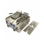 Gastro Fritteuse - 2 x 10 l - 2 Körbe - mit Ablasshahn - 400 V – Bild 3