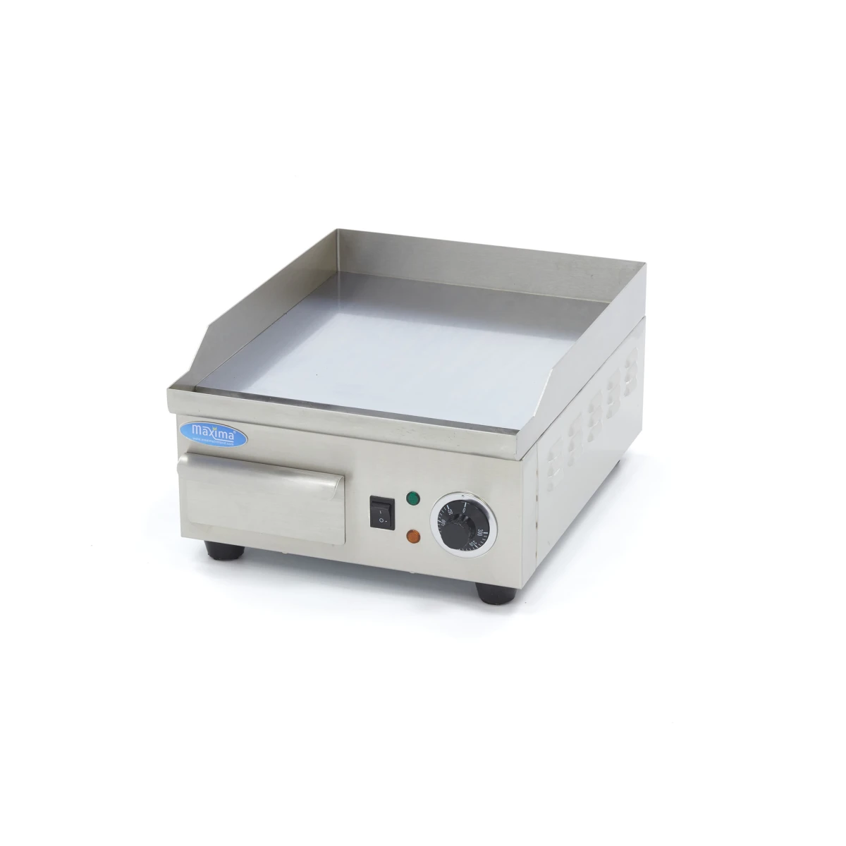 gastro-grillplatte-glatte-chrom-36-cm-inkl-tropfschale Gastro Grillplatte - Glatte Chrom - 36 cm - inkl. Tropfschale – Bild 1