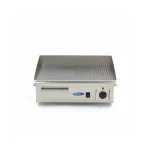 Gastro Grillplatte - Halb Gerillt - 55 cm - inkl. Tropfschale – Bild 2