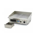 Gastro Grillplatte - Halb Gerillt - 55 cm - inkl. Tropfschale – Bild 5