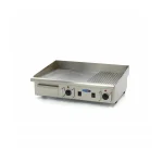 Gastro Grillplatte - Halb Gerillt - 73 cm - inkl. Tropfschale - 400 V