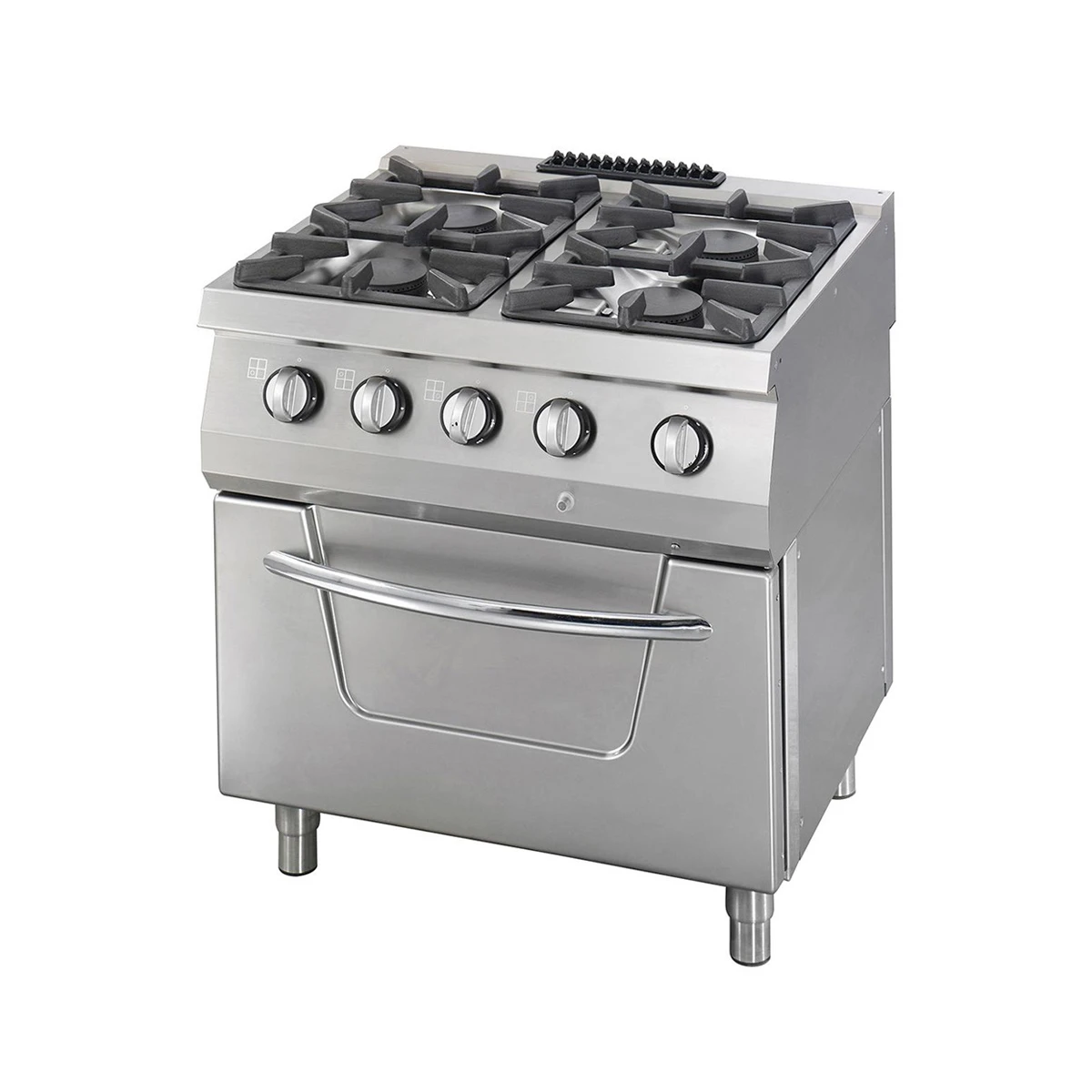 gastro-heavy-duty-herd-4-brenner-doppeleinheit-70-cm-tief-37-kw-gas-inkl-ofen Gastro Heavy Duty Herd - 4 Brenner - Doppeleinheit - 70 cm Tief - 37 kW - Gas inkl. Ofen – Bild 1