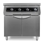 Gastro Induktionsherd - 4 Brenner - 70 cm Tief - mit Ständer – Bild 2