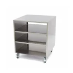 Gastro Maschinentisch - 60 x 60 cm - 120 kg Ladungskapazität - auf Rädern