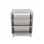 Gastro Maschinentisch - 60 x 60 cm - 120 kg Ladungskapazität - auf Rädern – Bild 2