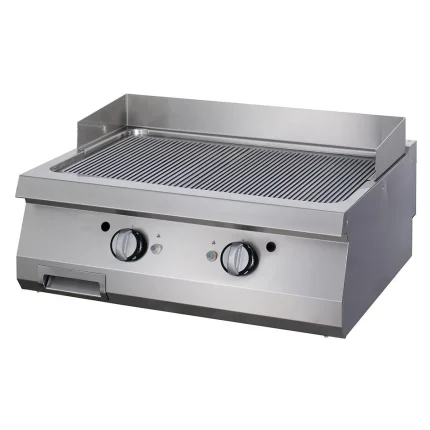 Gastro Premium Grillplatte - Gerillt - Doppeleinheit - 90 cm Tief - Elektrisch