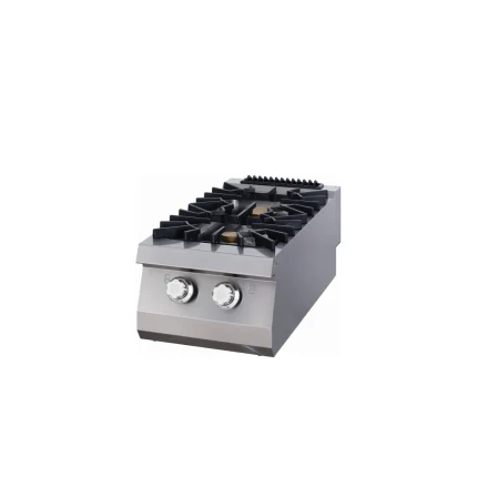 Gastro Premium Kochfeld - 2 Brenner - Einzeleinheit - 90 cm Tief - Gas