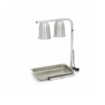 Gastro Wärmelampe - 2 Lampen - inkl. Lampen und 1 x 1/1 GN -Behälter