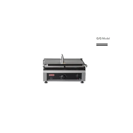 Kontaktgrill / Oben / Unten Glatt / 2,5 kW / Tischgrill / Paninimaker