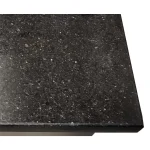 Pizza Kühltisch, Granit Star Galaxy schwarz, 2 Türen, 151 x 80 Kühlaufsatz GN1/4 mit Glas – Bild 4