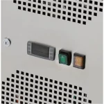 Pizza Kühltisch, Granit Star Galaxy schwarz, 3 Türen, 203 x 80 Kühlaufsatz GN1/3 mit Glas – Bild 4