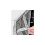 Saladette 3 Türen, 137 x 70 gebogener Glasaufbau, Klarglas – Bild 5