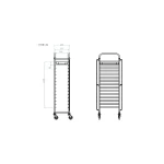 Tablettwagen, 15x GN1/1 – Bild 2