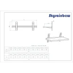 Wandbord Edelstahl verstärkt, 1 Boden, 200x40 – Bild 6